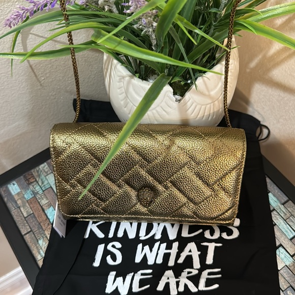 Kurt Geiger London Extra Mini Kensington Quilted Leather Wallet on a Chain - Picture 10 of 17